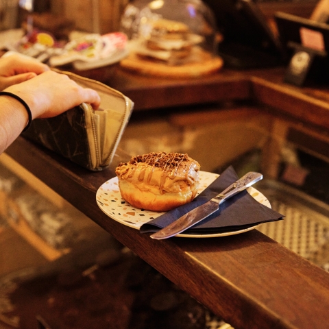 Close up of cake on plate
Hideout Coffee - City Guide 2022