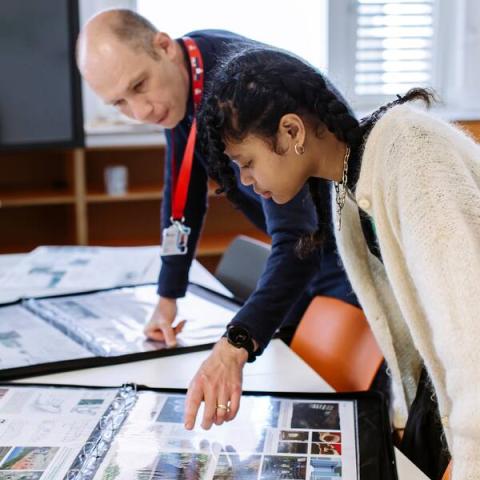 man and woman in discusssion