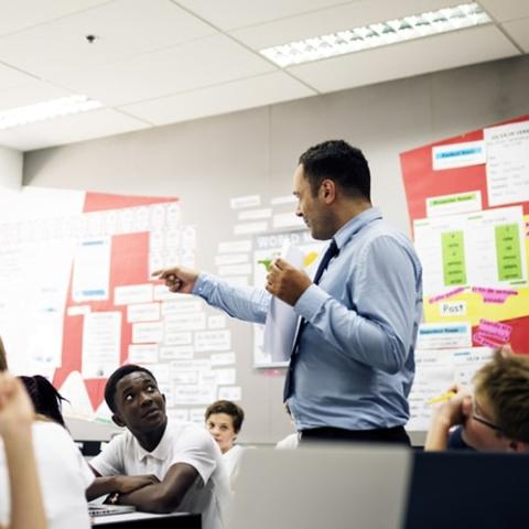 Teacher in the classroom