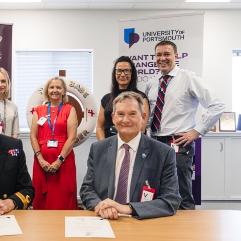 Group of people at Armed Forces Covenant signing