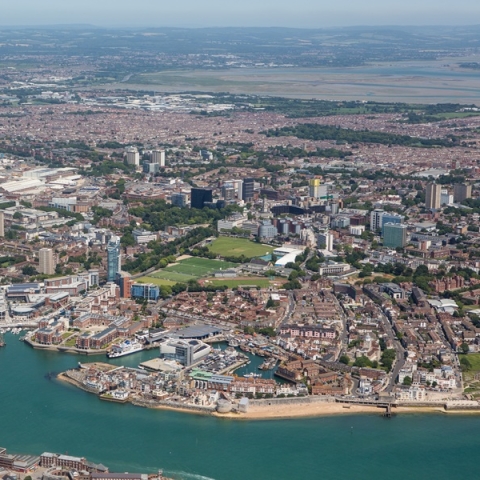 Portsmouth from the sky