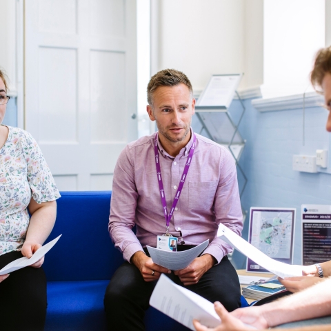 People meeting in a room at University of Portsmouth