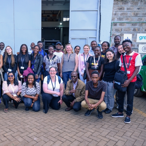 Group of University students in Kenya