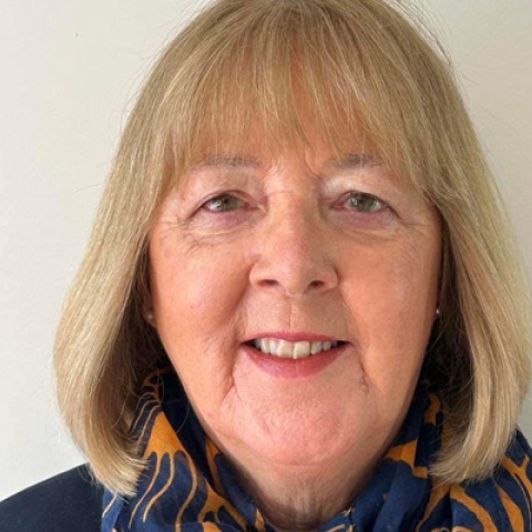 Jane Hoskins smiling to camera