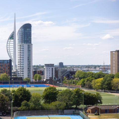 portsmouth city skyline