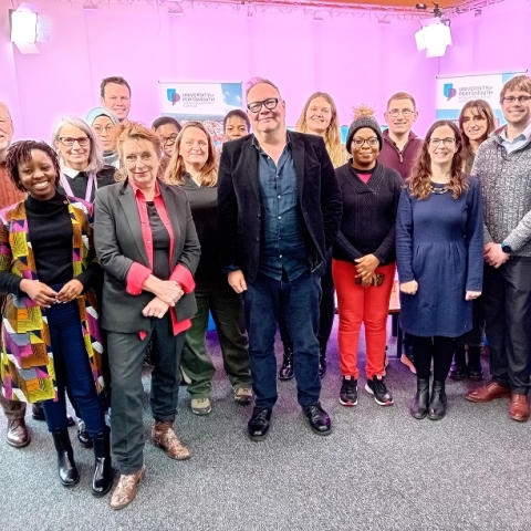 Revolution Plastics Institute team gathered for a photo