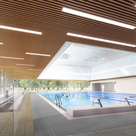 For use in relation to the new sports facility only (not for generic marketing)