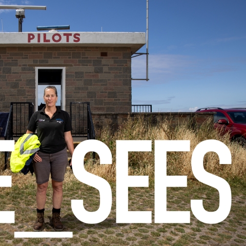 Women in maritime exhibition poster