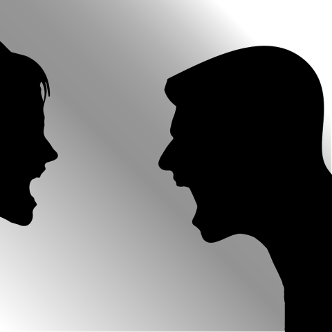 Couple arguing 