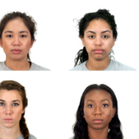 images of women's faces used as part of a study into the beer googles effect
