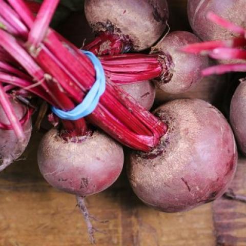A bundle of beetroot