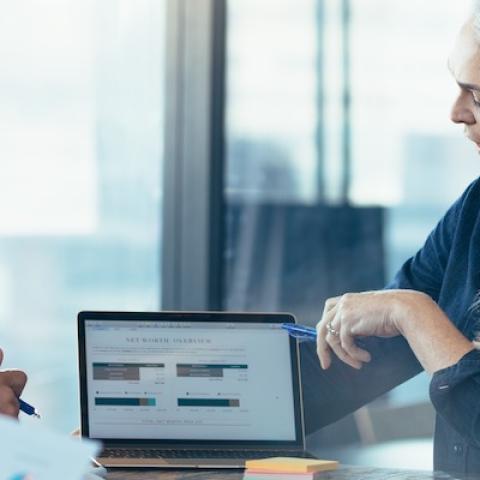 Finance meeting at a start-up