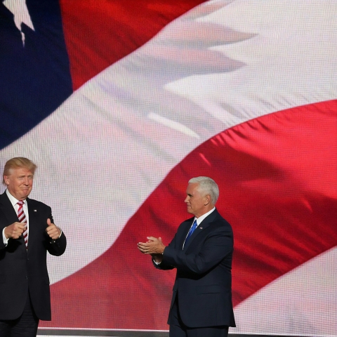 President Trump thumbs up