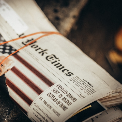News magazine with Joe Biden - Photo by Jon Tyson on Unsplash