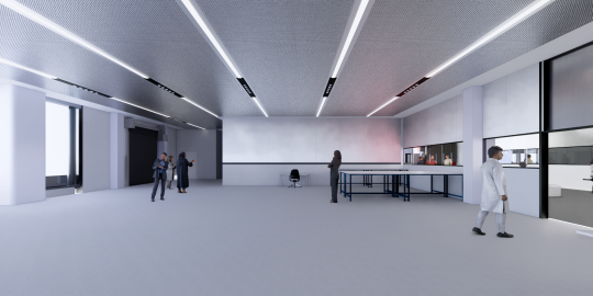 Specialist lab design within the Technology Building