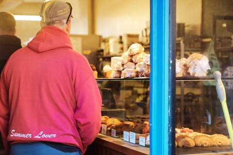Shopper in Pink Hoodie examining food on display
Bread Addiction - Elm Grove - City Guide 2022