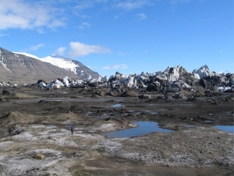 Nathorstbreen, a glacier in Svalbard.