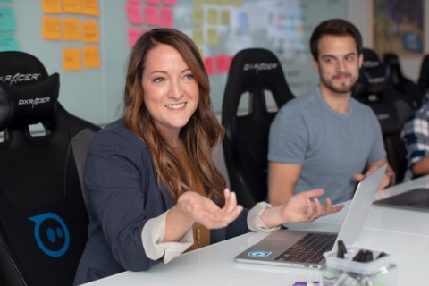 Woman in business meeting