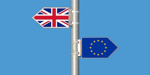 EU and UK flags