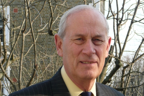 Michael Boyce smiling to camera