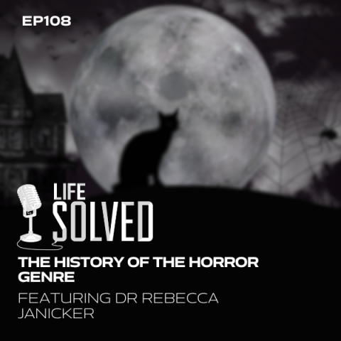 Cat shadow in front of full moon with Life Solved logo and introduction title 