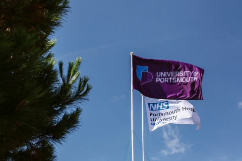 Flags outside QA hospital