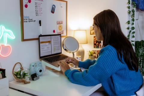 Student Wellbeing Study Time B Roll Shoot