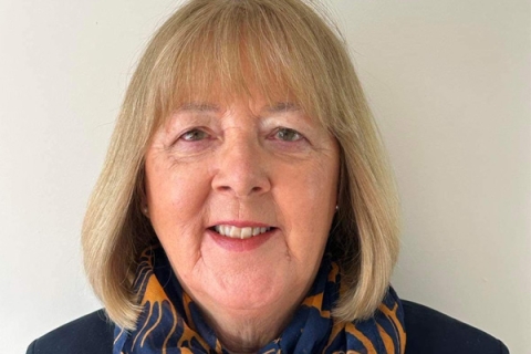 Jane Hoskins smiling to camera