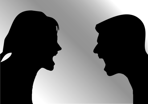 Couple arguing 