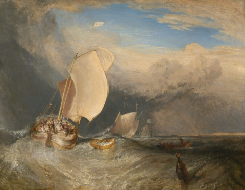Artist Joseph Mallord William Turner Title Fishing Boats with Hucksters Bargaining for Fish Place England