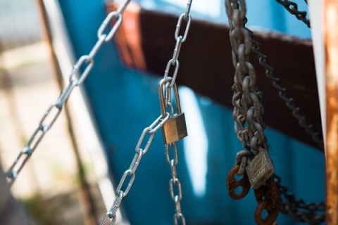 chain with padlock