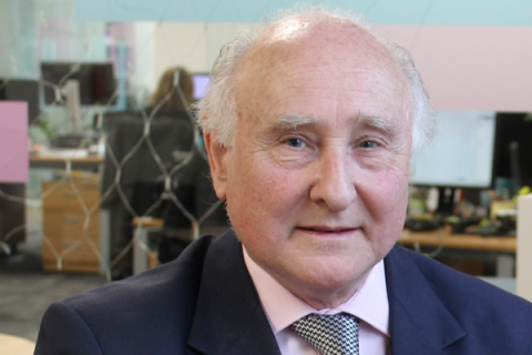 Honorary Graduate David Croisdale-Appleby smiling