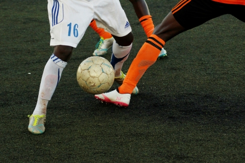two football players