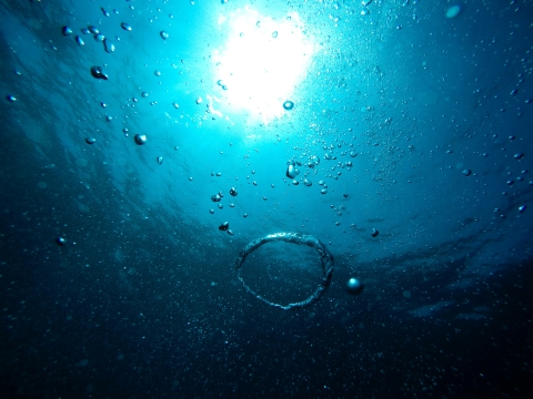 image of water from underneath - unsplash