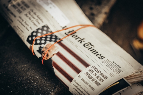 News magazine with Joe Biden - Photo by Jon Tyson on Unsplash