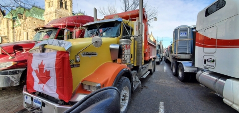 Canada truck protest - Photo by Kirk Slow on Unsplash