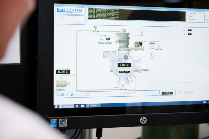 Computer screen showing user interfaces