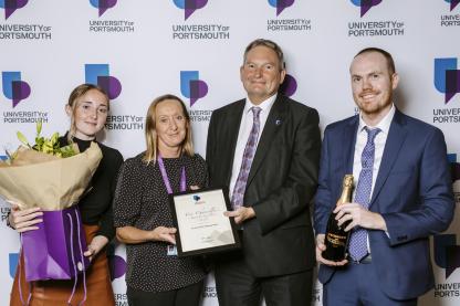 Covid testing team at the VC Awards