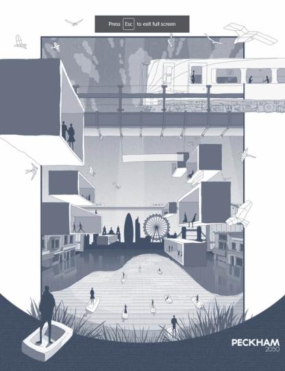 architecture student's work of a peckham building