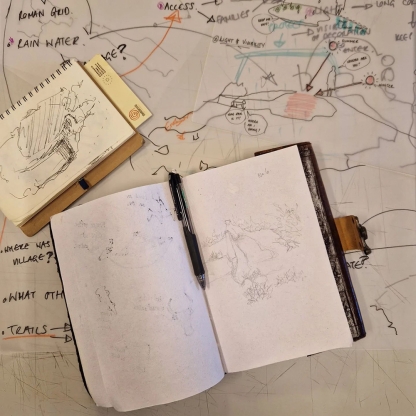 Building and Heritage Conservation: International conservation field trip - Notebook sketch