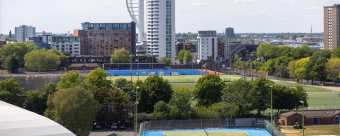 portsmouth city skyline