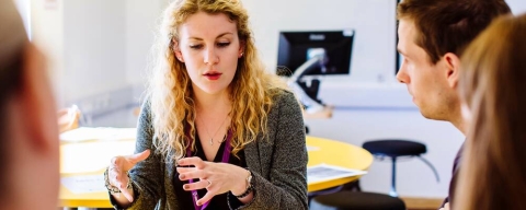 Counselling students in a seminar