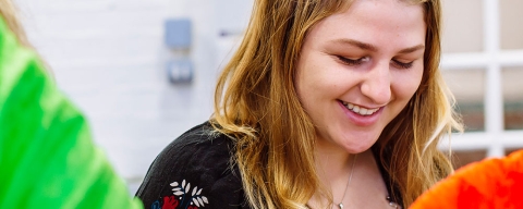 A female student smiling