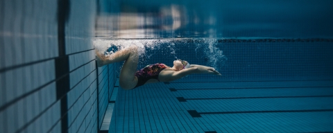 Person swimming