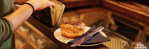 Close up of cake on plate
Hideout Coffee - City Guide 2022