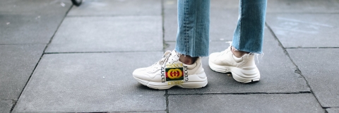 Man wearing Gucci trainers in London