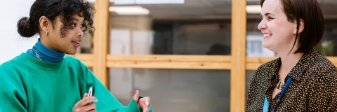 Student with adviser