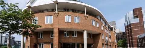  Exterior of Harry Law Hall