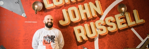 Photo of Eric Downer in the pub Lord John Russel