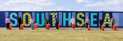 Students Beach Clean in Southsea